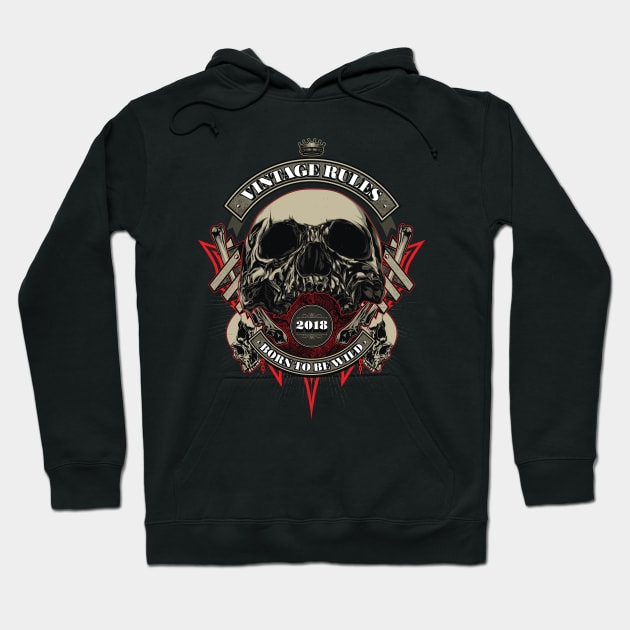 Biker Skull Chapter 2 Hoodie by Dessastra